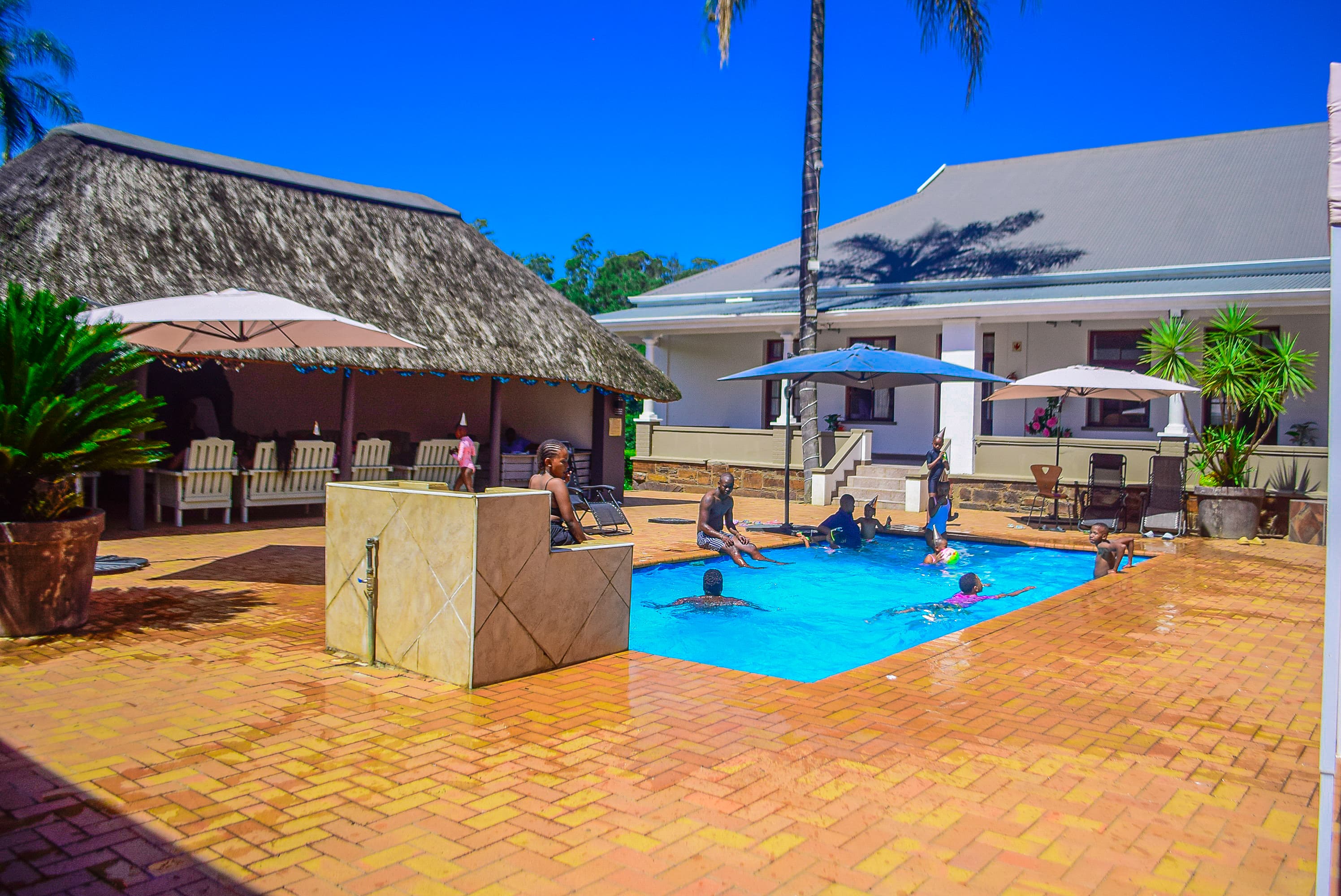 Relaxing Poolside